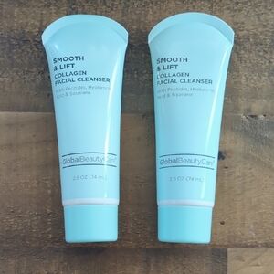Global Beauty Smooth & Lift Collagen Facial Cleanser - 2 Tubes